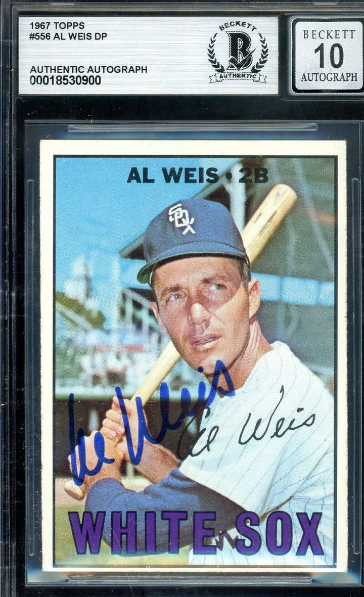 Al Weis Gem Mint 10 Beckett BAS Signed 1967 Topps Autograph