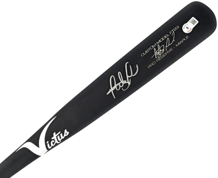 Fernando Tatis Jr Auto Matte Black Victus Game Model Baseball Bat Padres Beckett