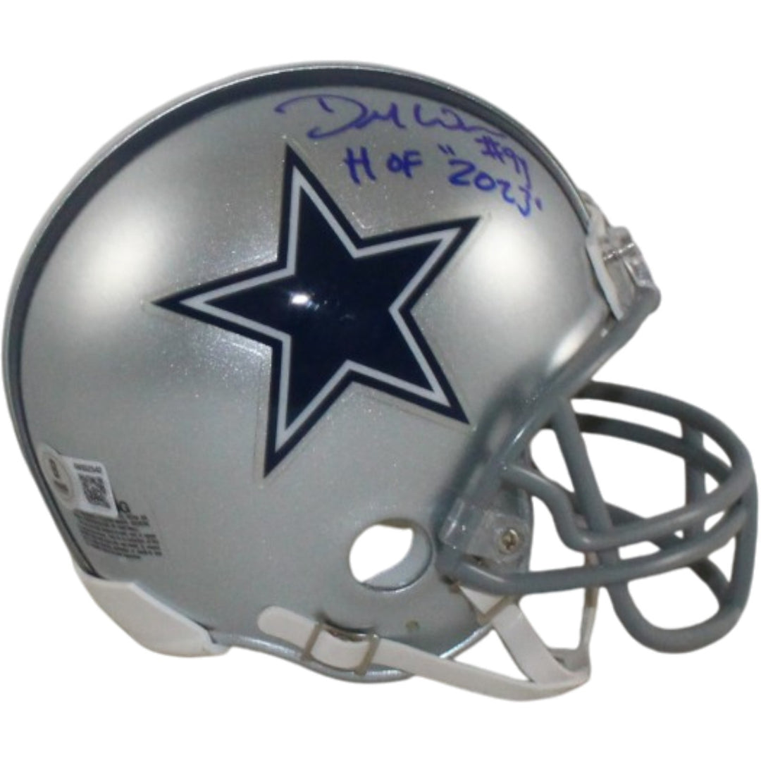 Demarcus Ware Autographed Dallas Cowboys VSR4 Mini Helmet HOF Beckett 56386