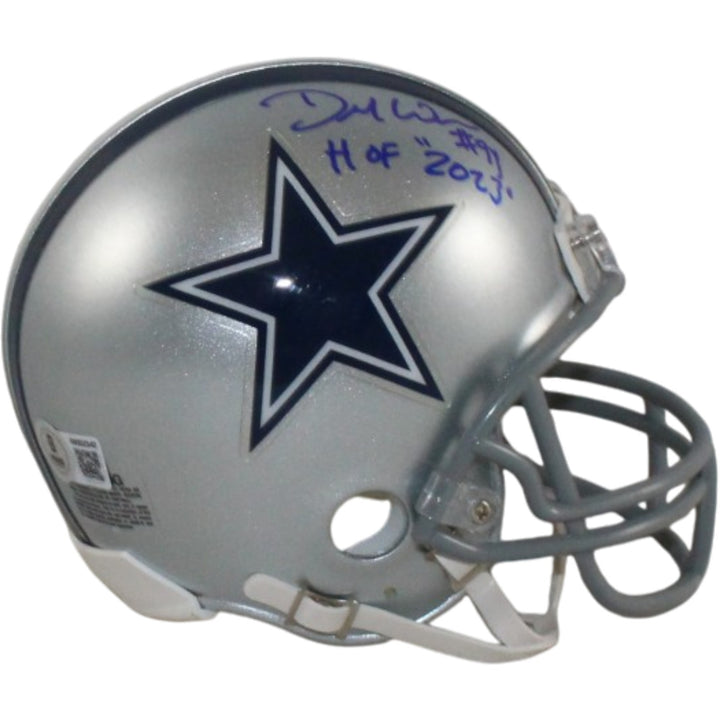 Demarcus Ware Autographed Dallas Cowboys VSR4 Mini Helmet HOF Beckett 56386