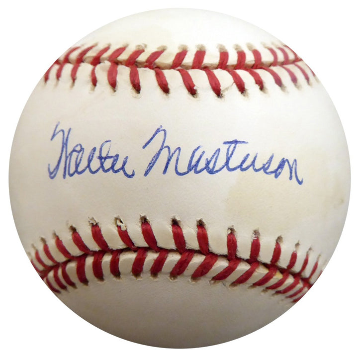 Walter Masterson Signed AL Baseball Red Sox, Tigers Beckett #F27018