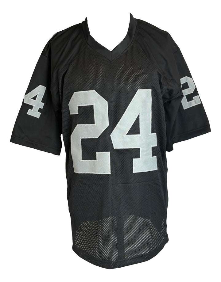 Willie Brown Oakland Signed Black Football Jersey HOF 84 PSA/DNA