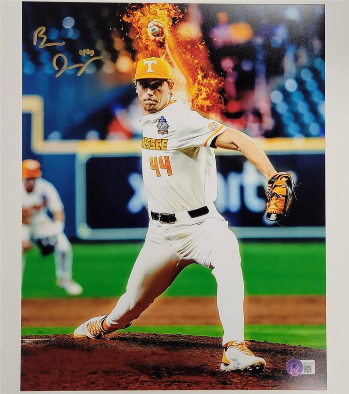Ben Joyce signed Tennessee Volunteers 11x14 photo autograph BAS Beckett Witness