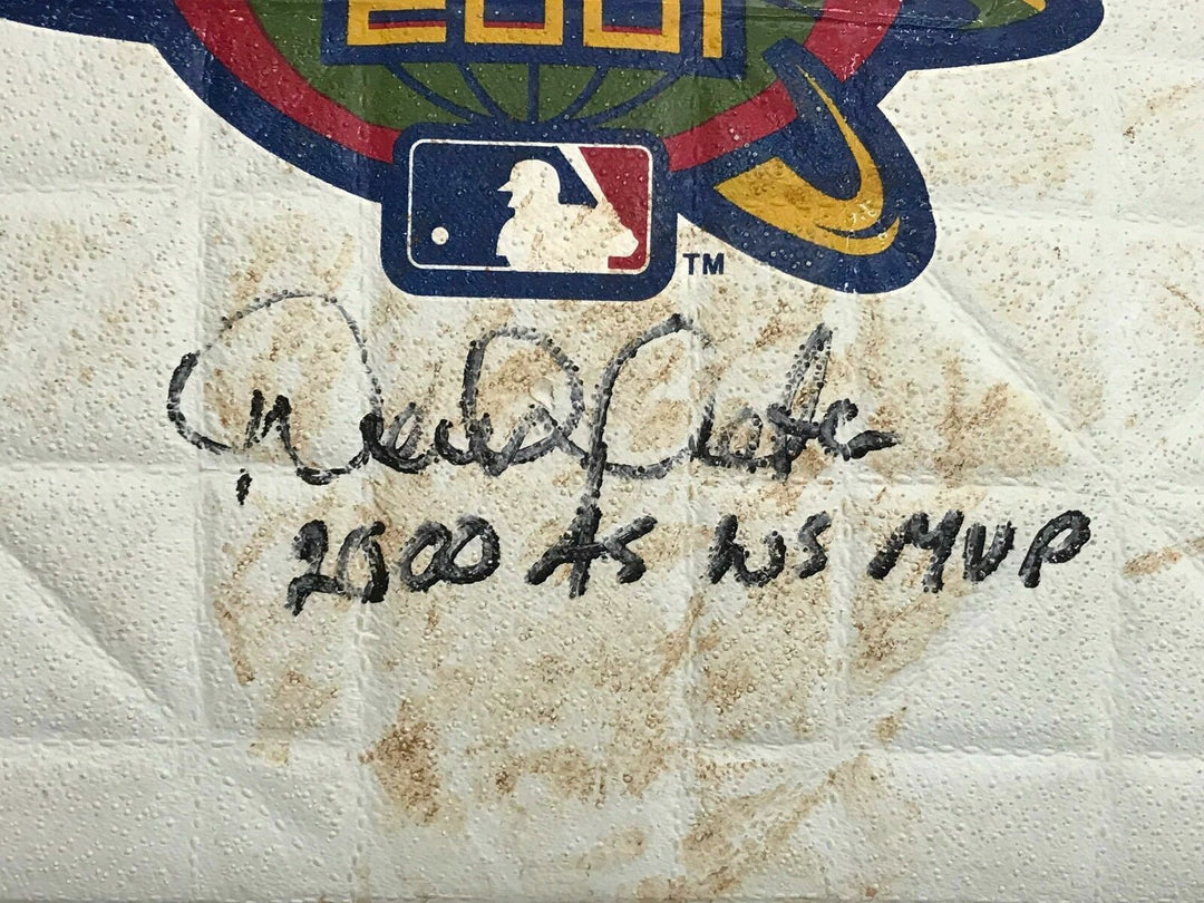 Derek Jeter Signed 2001 World Series Game Used Base MLB Coa JSA NY Yankees