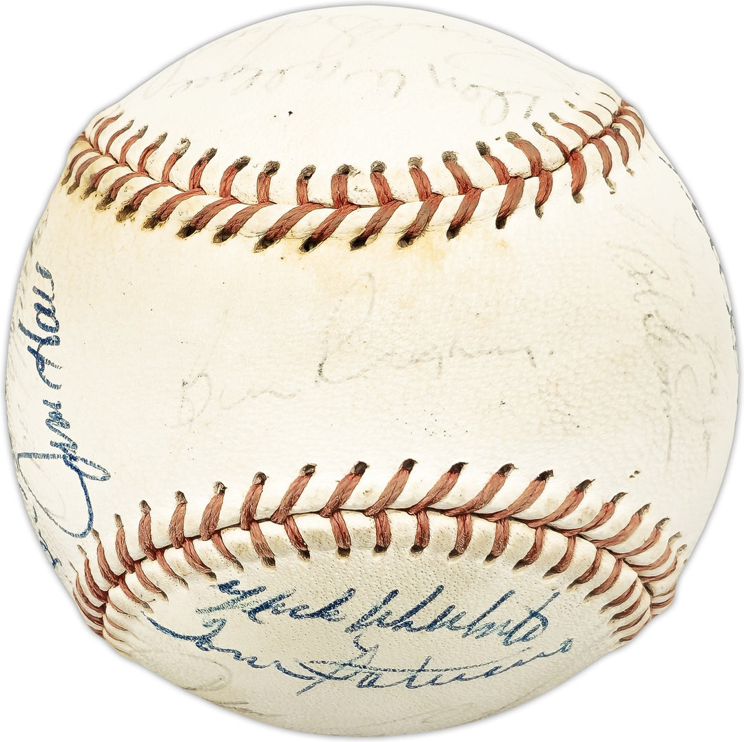 1967 California Angels Team Signed Official Angels Logo With 25 Sigs Baseball