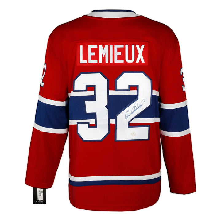 Claude Lemieux Signed Montreal Canadiens Red Fanatics Breakaway Jersey