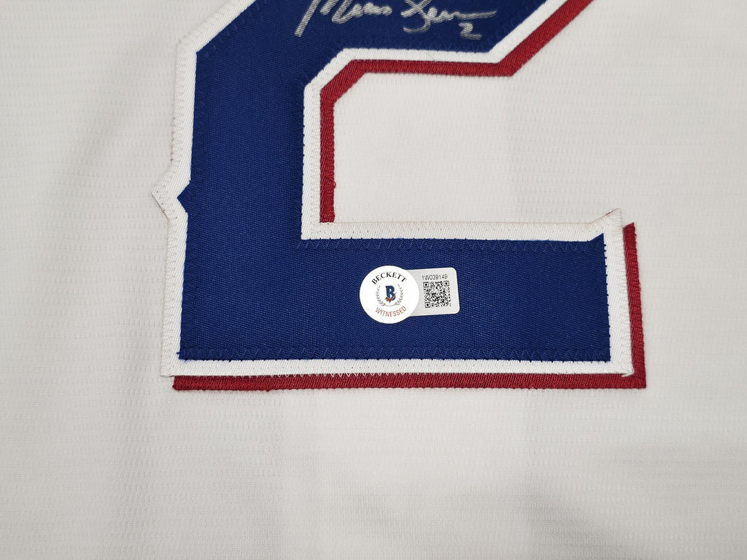 Texas Rangers Marcus Semien Signed White Nike Jersey Size XXL Beckett Wit