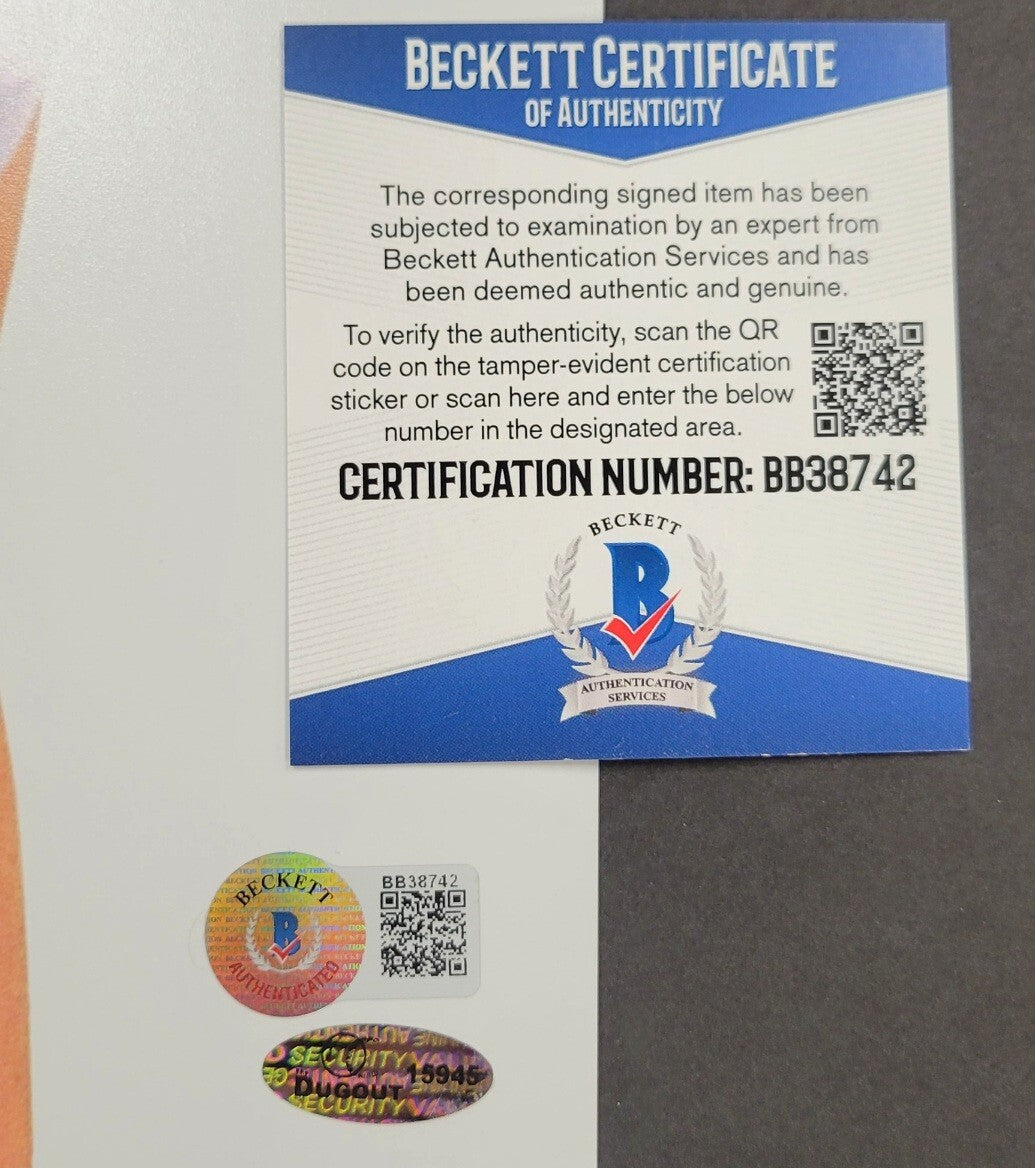 ESTELLA WARREN Signed 11x14 Photo #4 Victoria's Secret Model ~ Beckett BAS COA