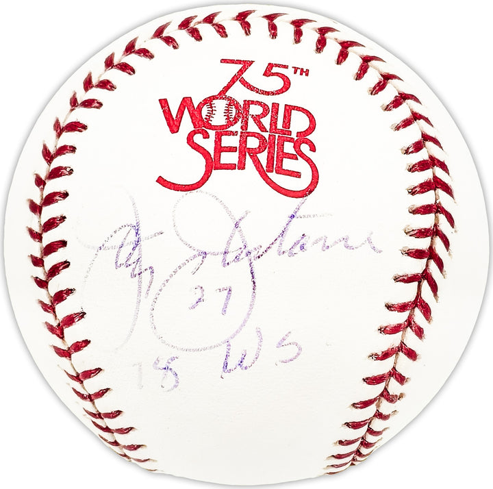 Jay Johnstone Autographed 1978 WS MLB Baseball Yankees 78 WS Beckett BM25599