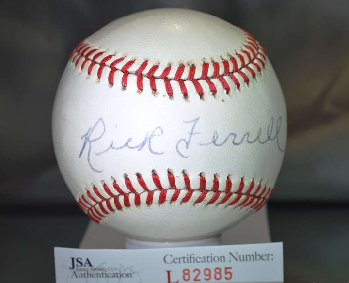Rick Ferrell Signed Jsa American League Baseball  Authenticated Autograph