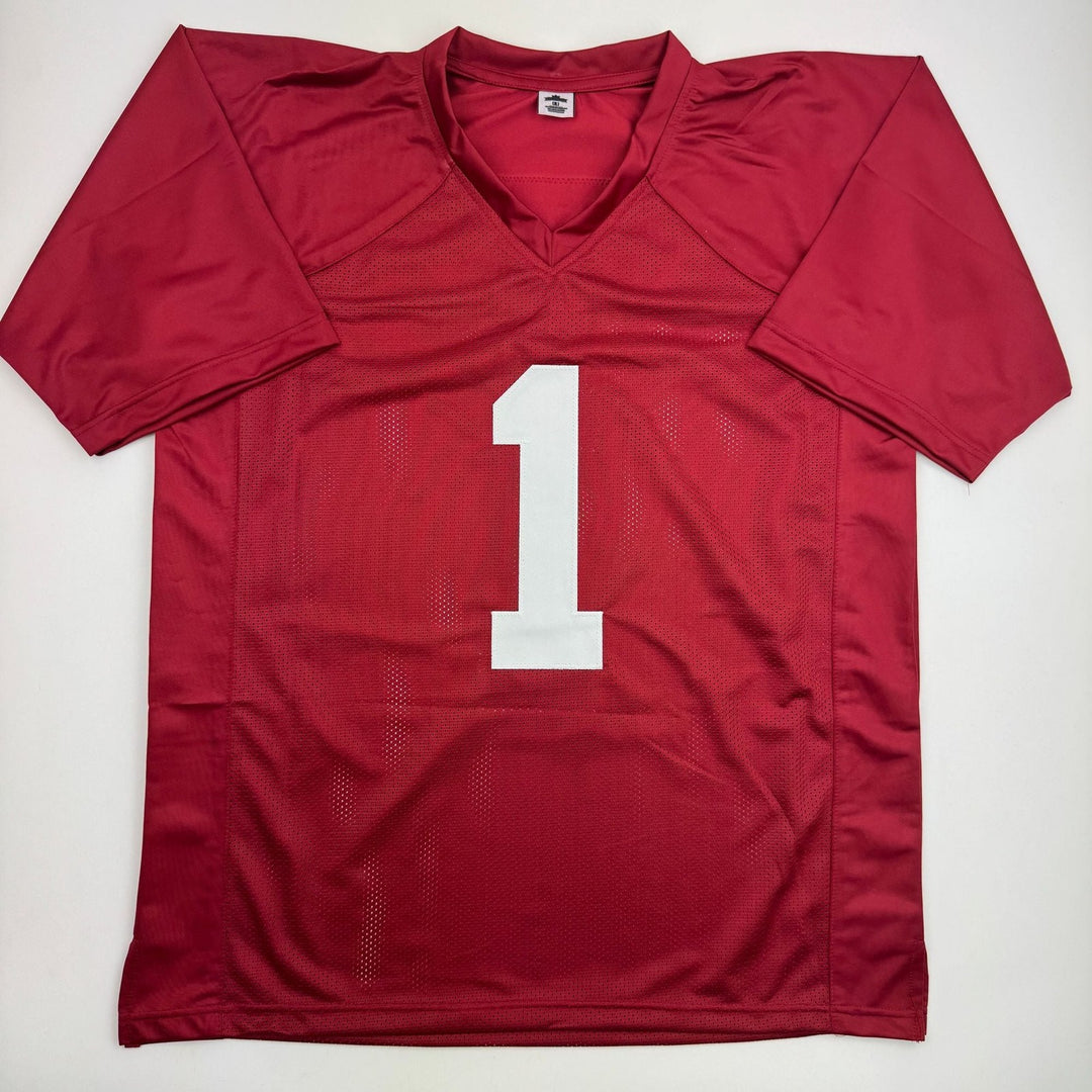 Autographed/Signed Ryan Coleman-Williams Alabama Red College Jersey JSA COA
