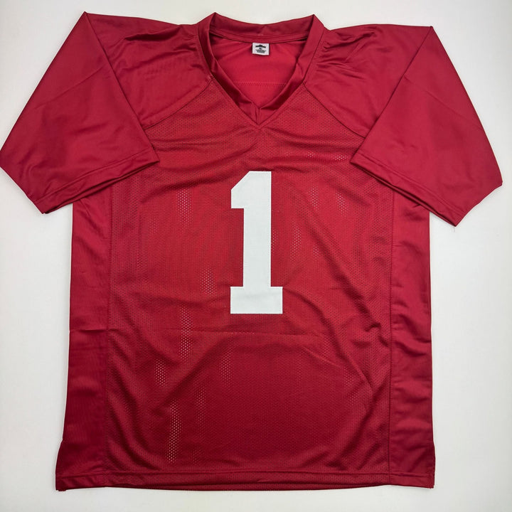 Autographed/Signed Ryan Coleman-Williams Alabama Red College Jersey JSA COA