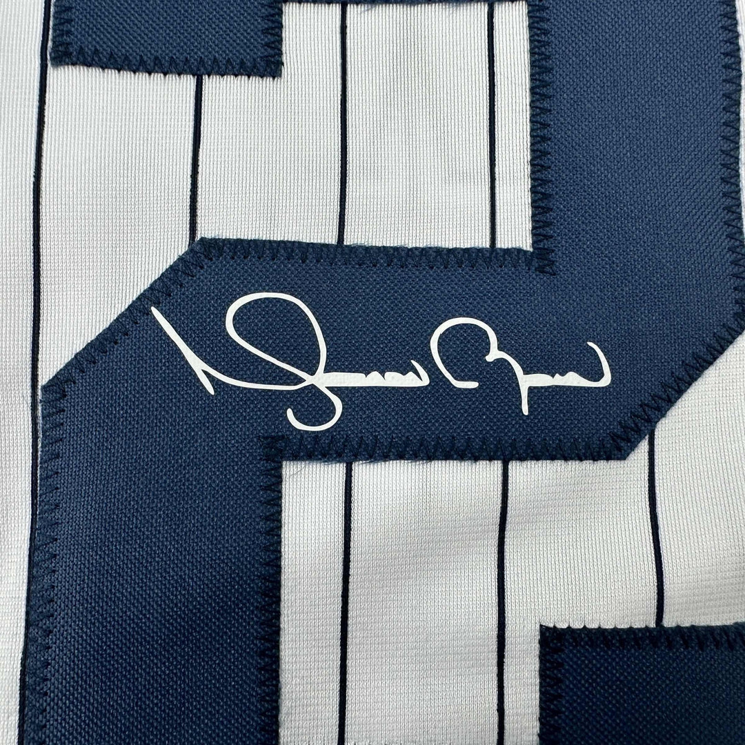 Facsimile Autographed Mariano Rivera New York Pinstripe Reprint Auto Jersey XL