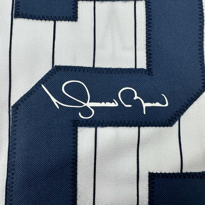 Facsimile Autographed Mariano Rivera New York Pinstripe Reprint Auto Jersey XL