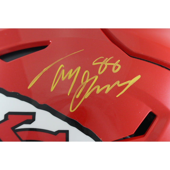 Tony Gonzalez Autographed Kansas City Chiefs SpeedFlex Helmet Beckett 56434