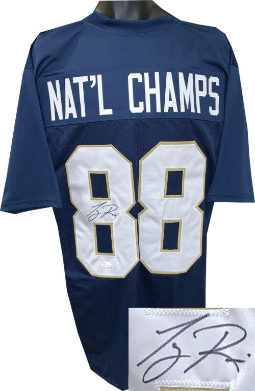 Tony Rice signed Navy Custom College 1988 National Champs Jersey- JSA Witnessed