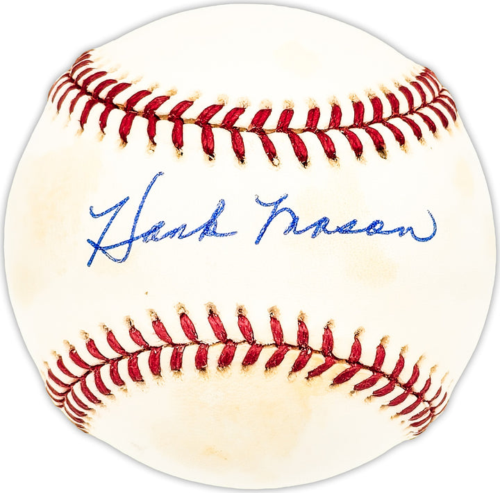 Hank Mason Autographed NL Baseball Philadelphia Phillies Beckett QR #BM25482