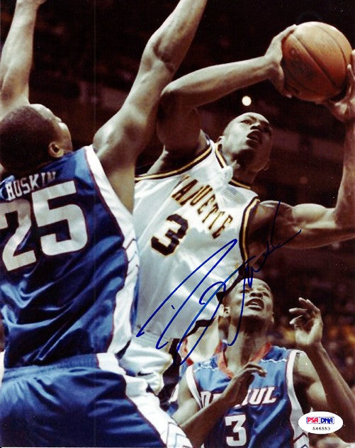 Dwyane Wade Autographed Signed 8x10 Photo Marquette Golden Eagles PSA/DNA