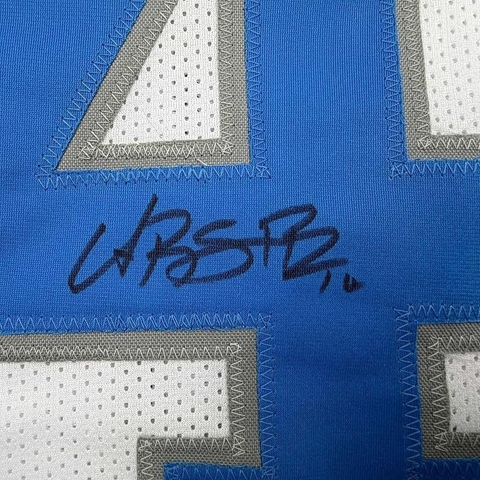 Framed Autographed/Signed Amon-Ra St. Brown 35x39 Detroit White Jersey COA