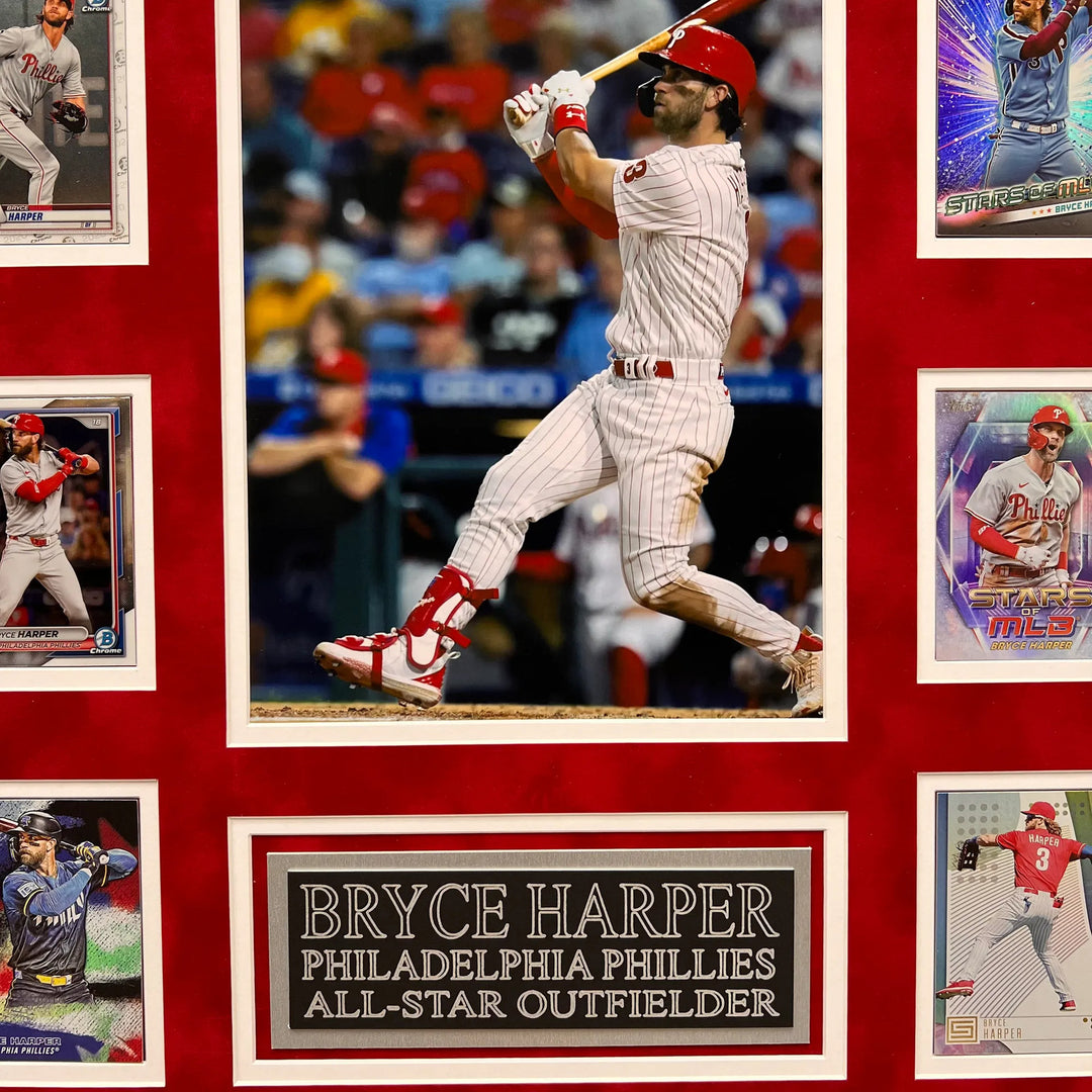 Bryce Harper 10-Card Custom Display Frame Philadelphia Phillies