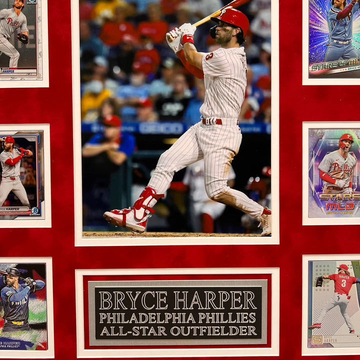 Bryce Harper 10-Card Custom Display Frame Philadelphia Phillies