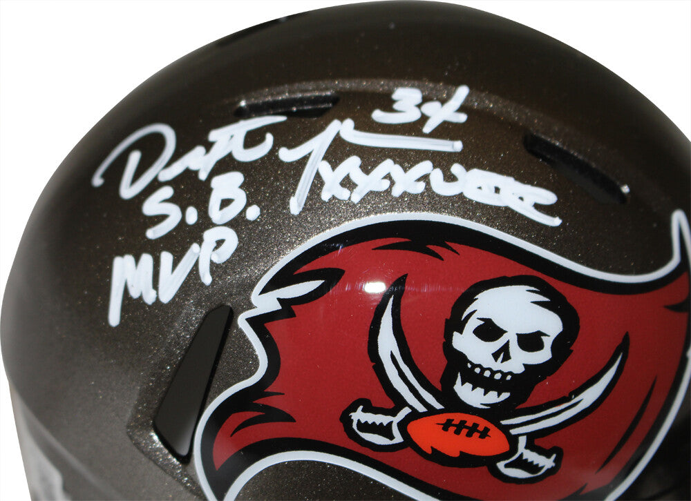 Dexter Jackson Signed Tampa Bay Buccaneers 97-13 Mini Helmet MVP BAS 36913