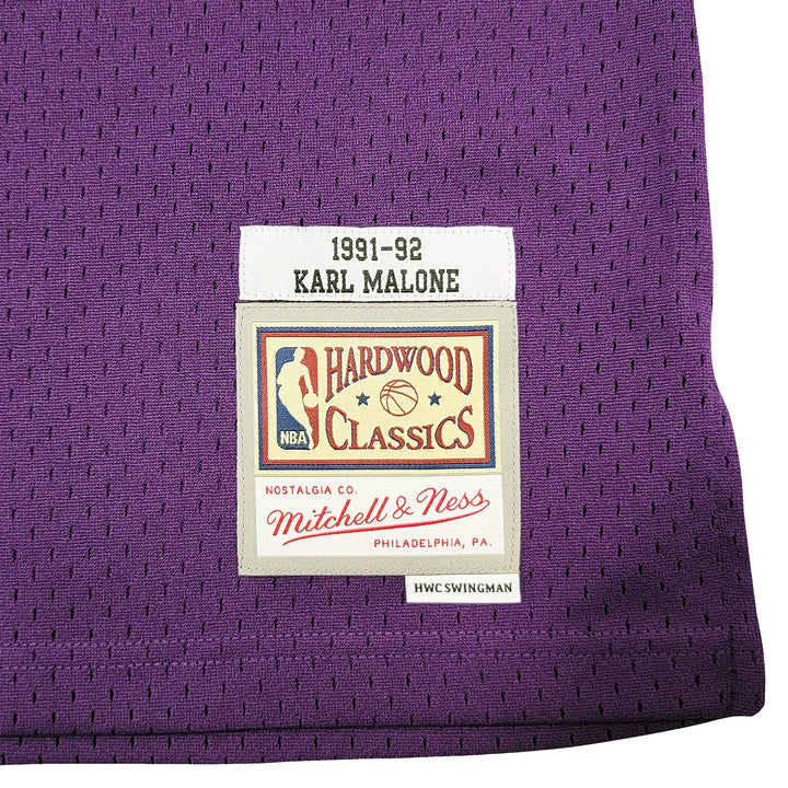Jazz Karl Malone Auto Purple Authentic Mitchell & Ness Jersey Size XL Beckett