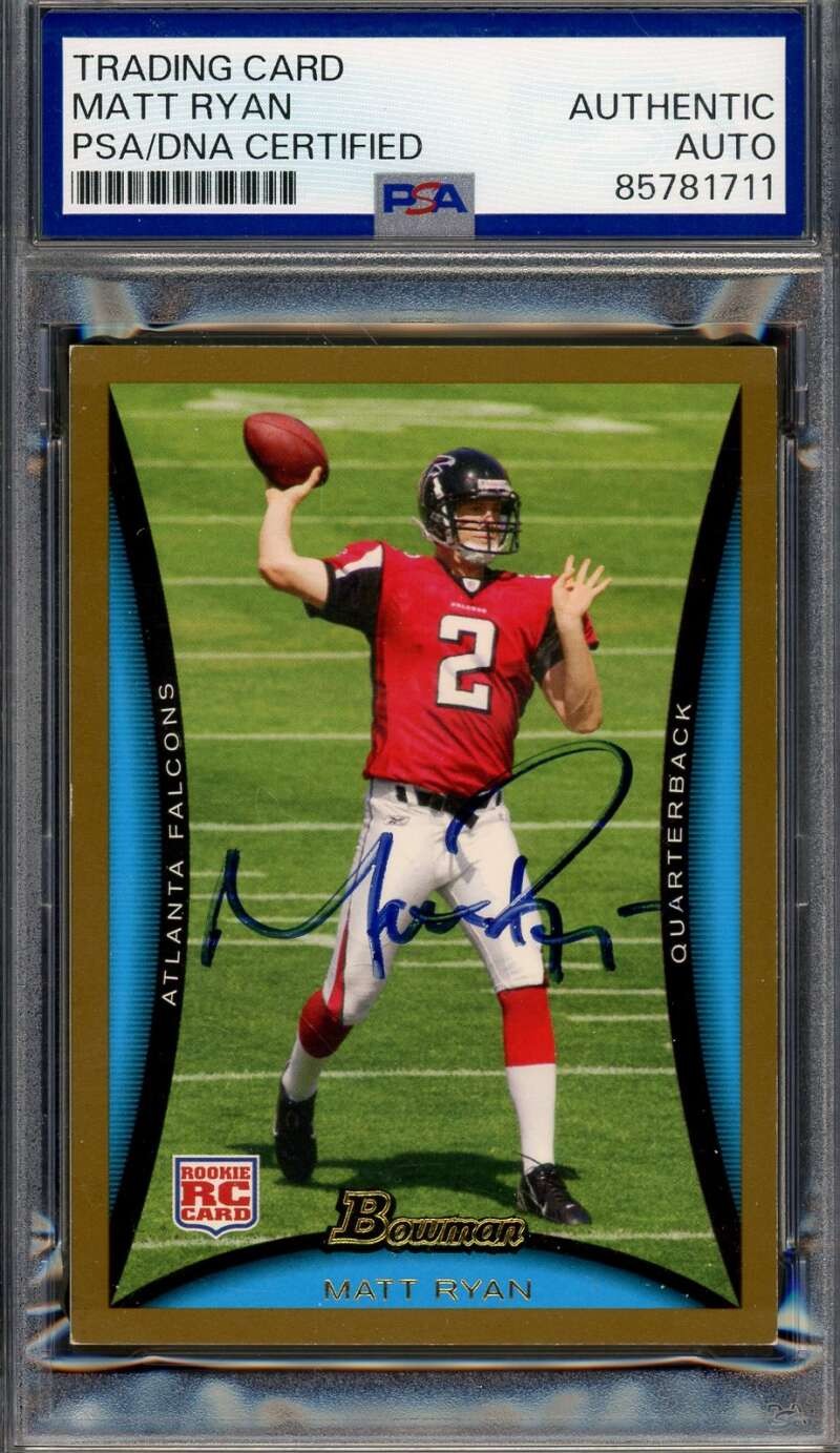 Matt Ryan PSA DNA Signed 2008 Bowman Rookie Autograph