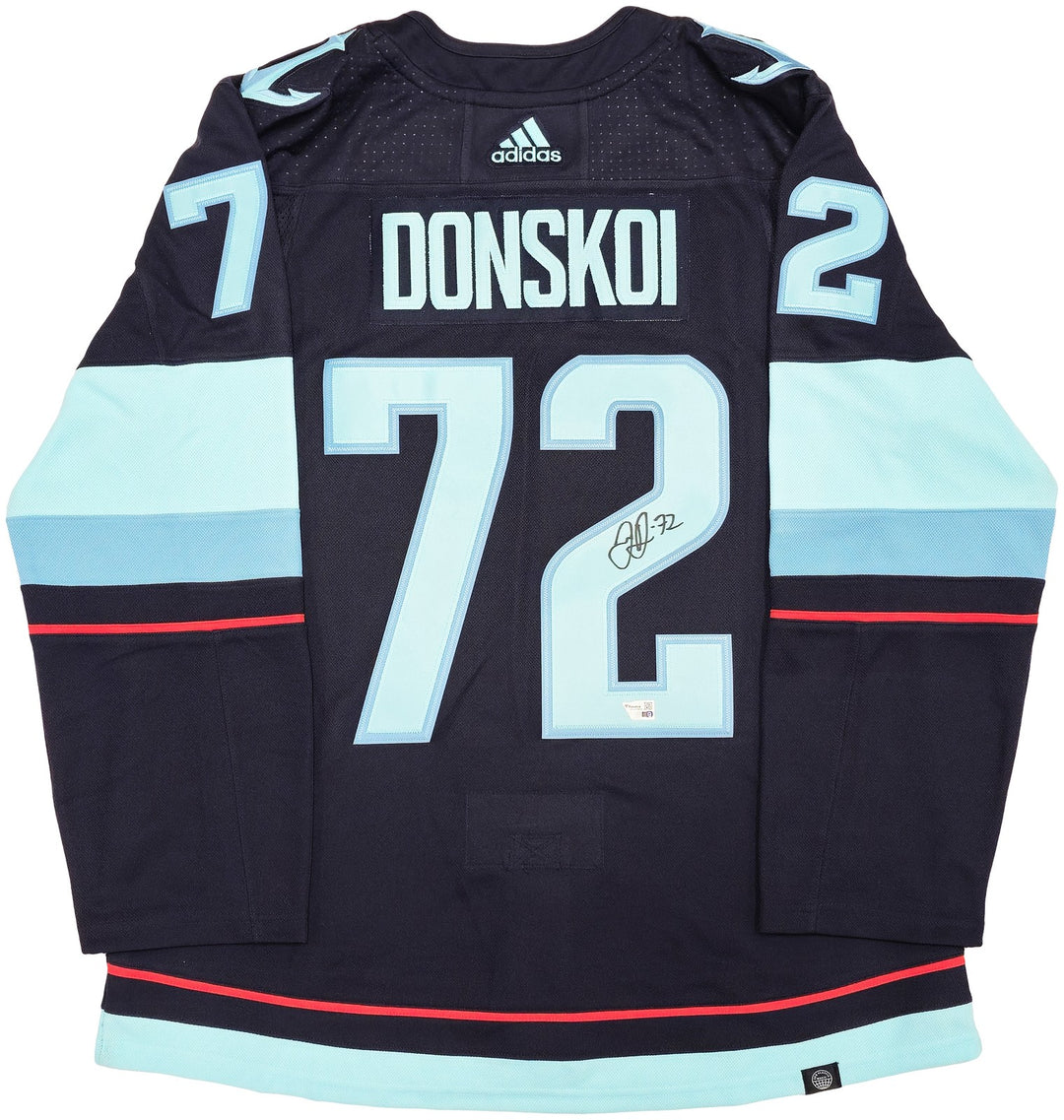 Kraken Joonas Donskoi Auto Blue Adidas Jersey Size 54 Inaugural Season Fanatics