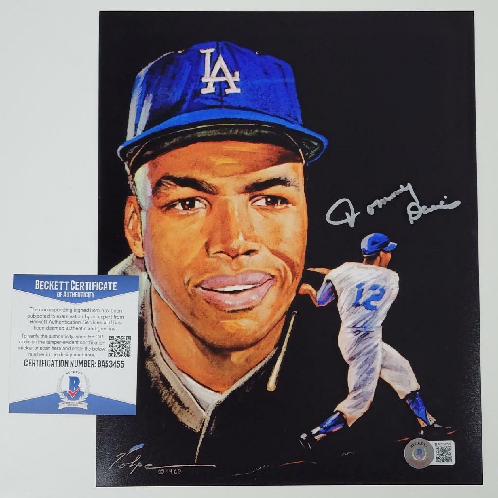Tommy Davis signed 8x10 Photo Los Angeles Dodgers Autograph A ~ Beckett BAS COA