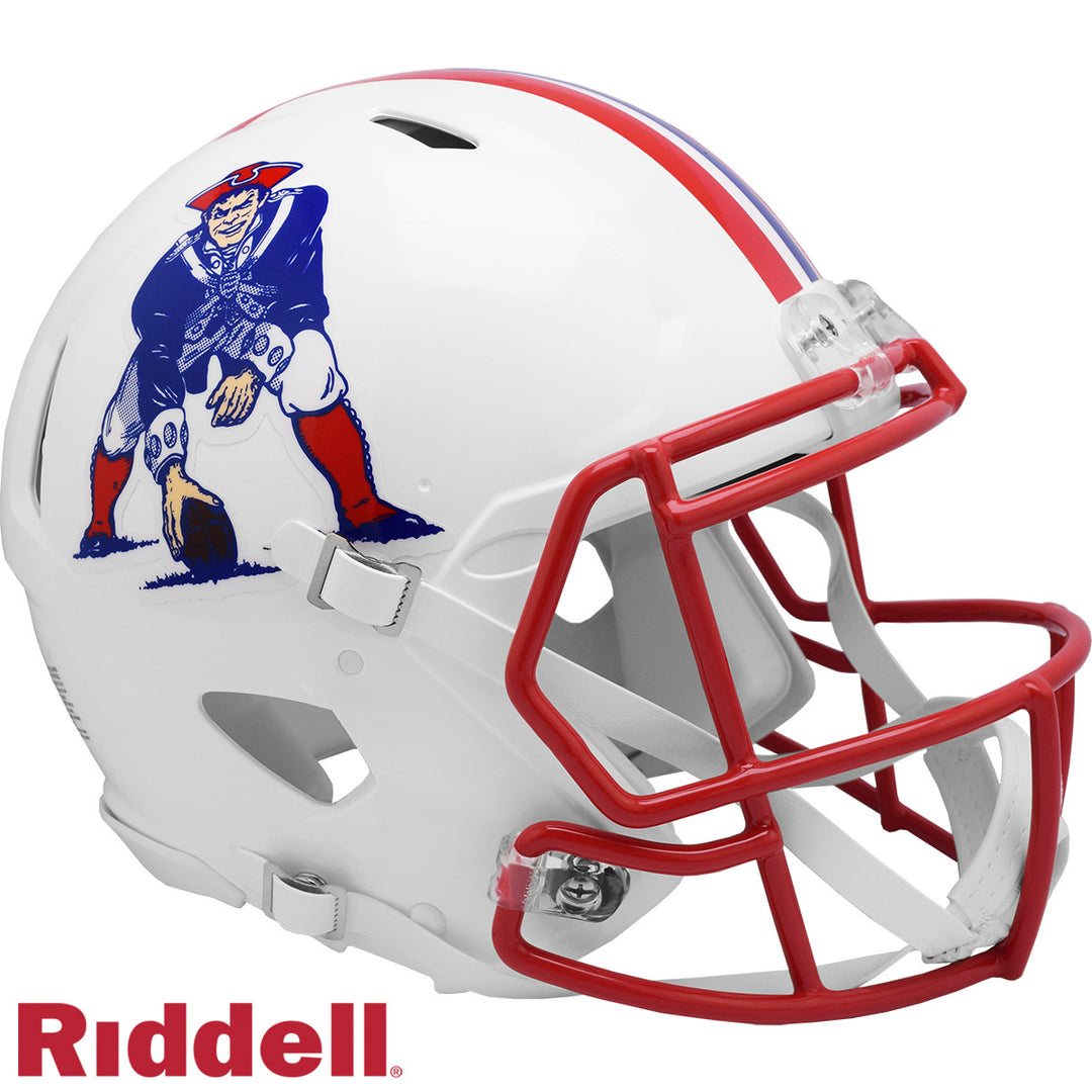 New England Patriots Full Size Authentic TB Helmet Riddell New In Box 57024