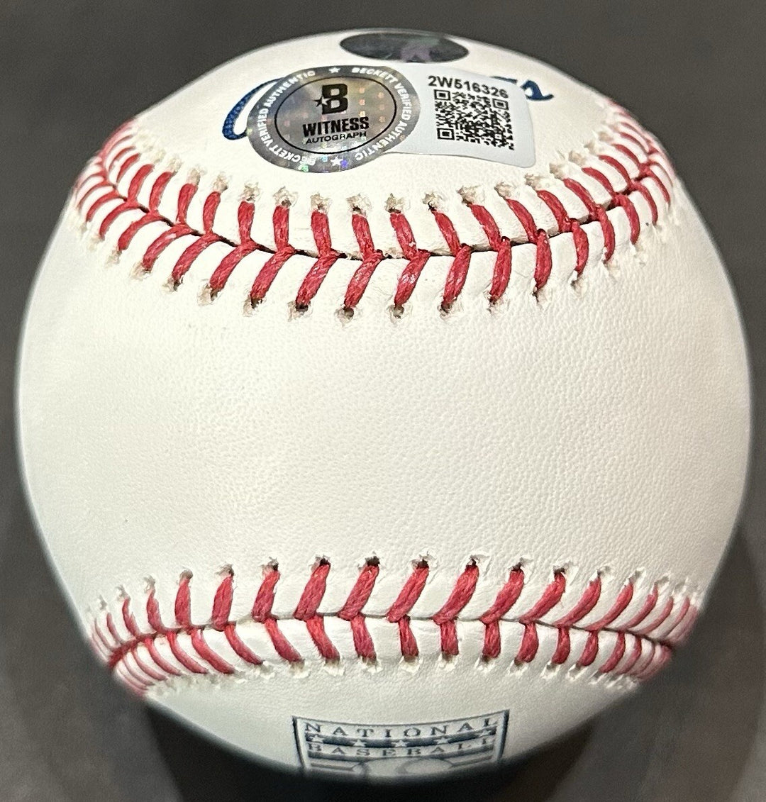 Ichiro Suzuki Signed MLB HOF Logo Baseball Mariners HOF 25 Autograph BAS COA