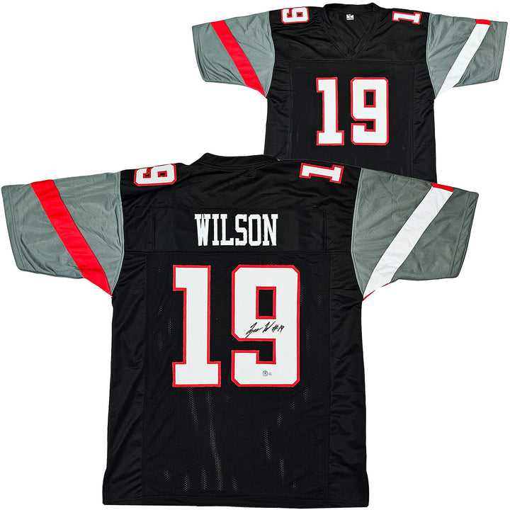 Texas Tech Red Raiders Tyree Wilson Autographed Signed Black Jersey Beckett Wit