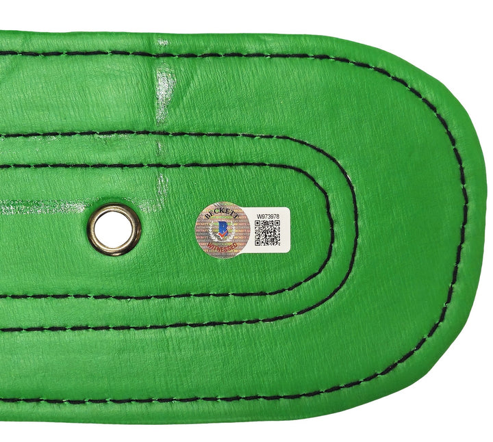 Floyd Mayweather Jr. Signed Green WBC World Championship Boxing Belt Beckett Wit