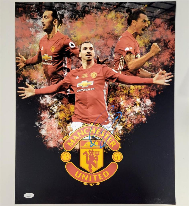 Zlatan Ibrahimovic signed Manchester United 16x20 photo Sweden autograph ~ JSA