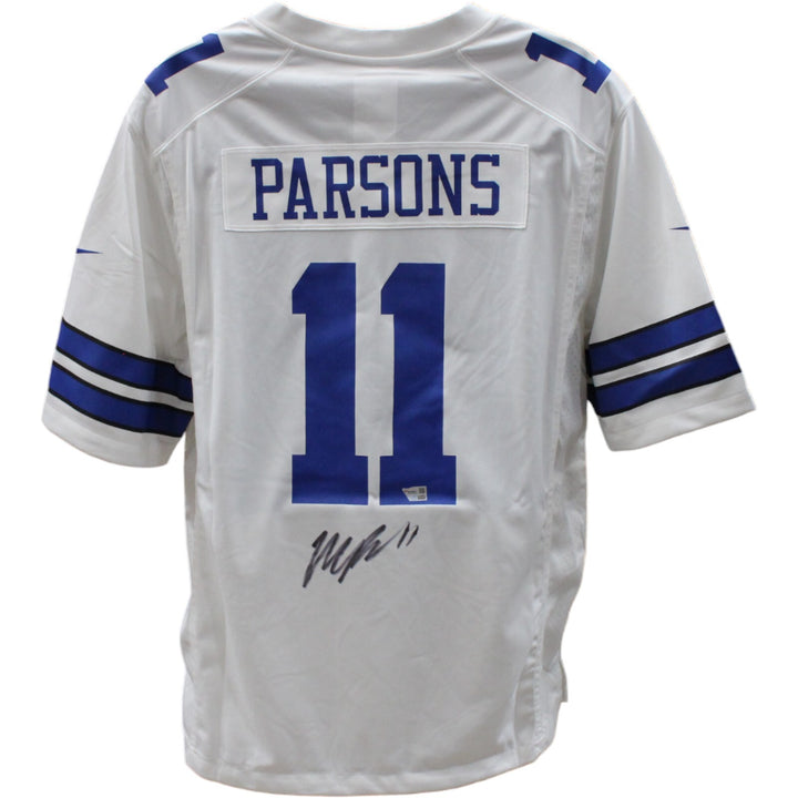 Micah Parsons Signed Dallas Cowboys Nike White Jersey FAN 44951
