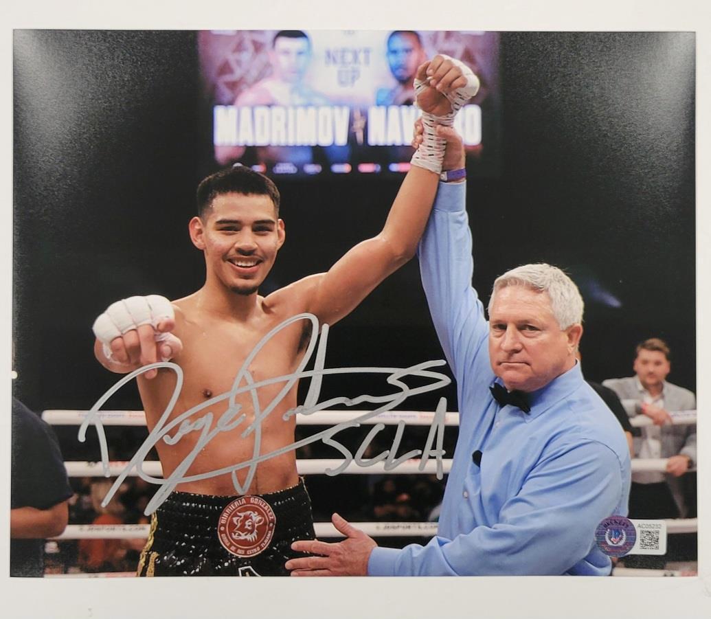 Diego Pacheco signed "SCLA" 8x10 photo boxing autograph ~ Beckett BAS