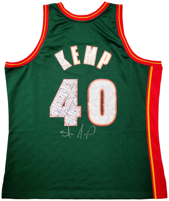 Sonics Shawn Kemp Auto Green Auth Mitchell Ness HWC Swingman Jersey Top 75 2X