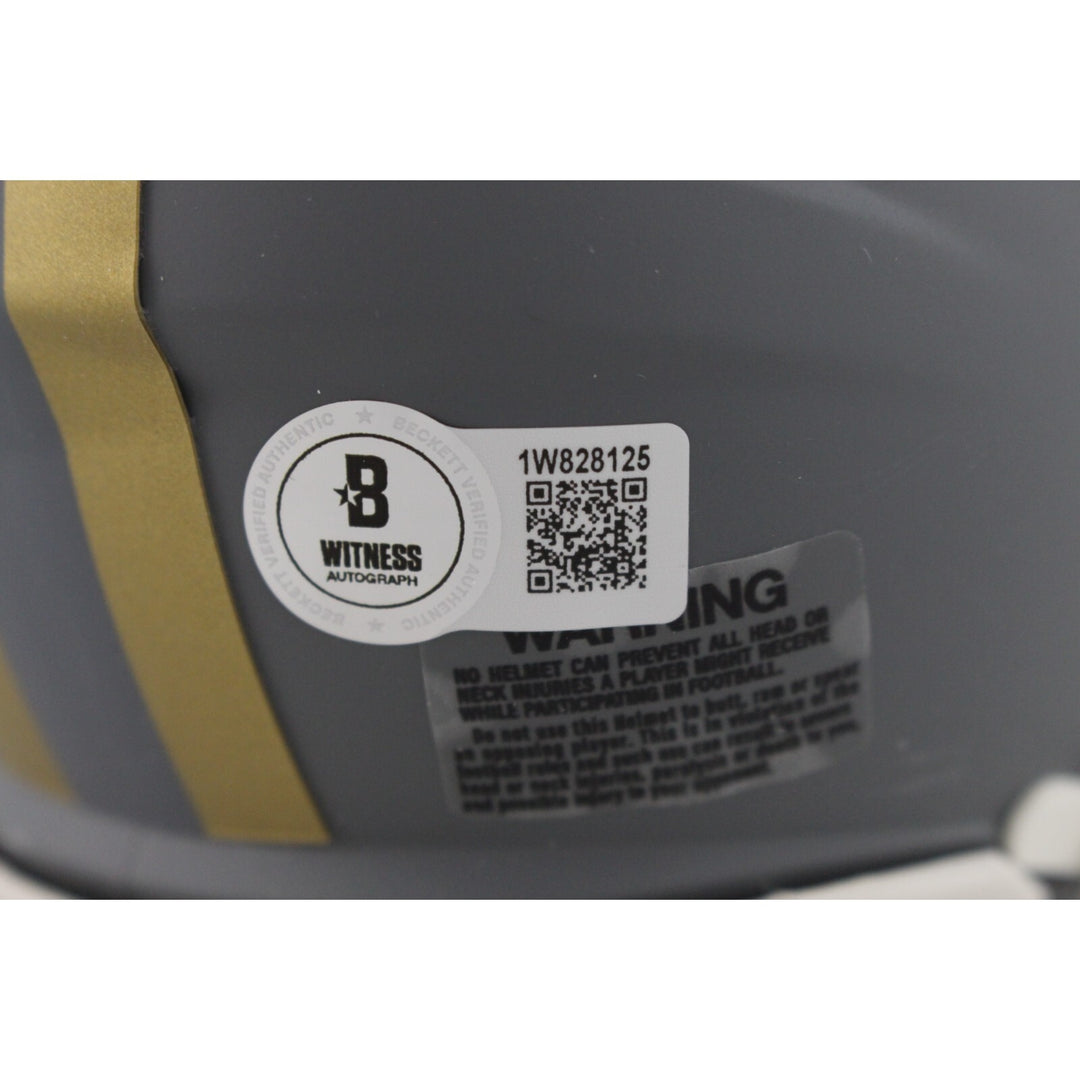Patrick Willis Signed San Francisco 49ers Slate Mini Helmet HOF Beckett 48958