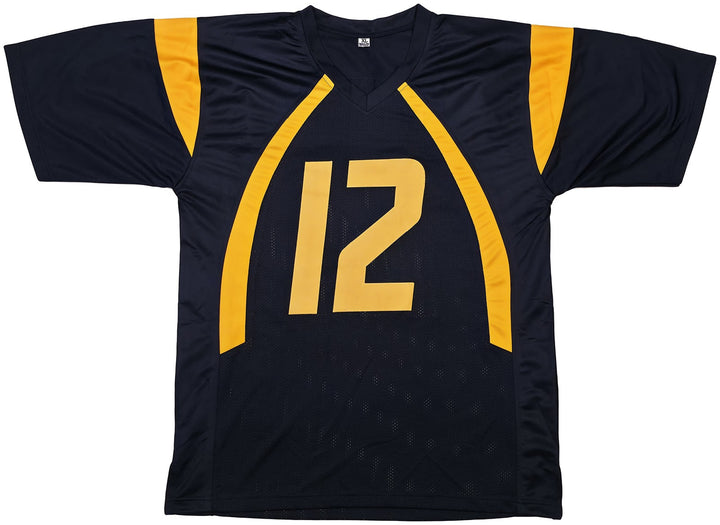 West Virginia Mountaineer Geno Smith Signed Blue Jersey Beckett Witness
