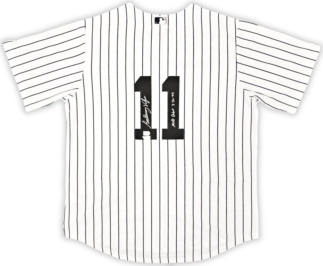 Yankees Anthony Volpe Auto White Nike Jersey Size L MLB Debut 3-30-23 Fanatics