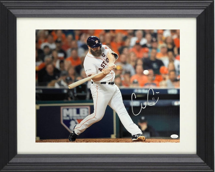 Evan Gattis signed Houston Astros 16x20 Photo #11 Framed - JSA- 2017 WS Champion