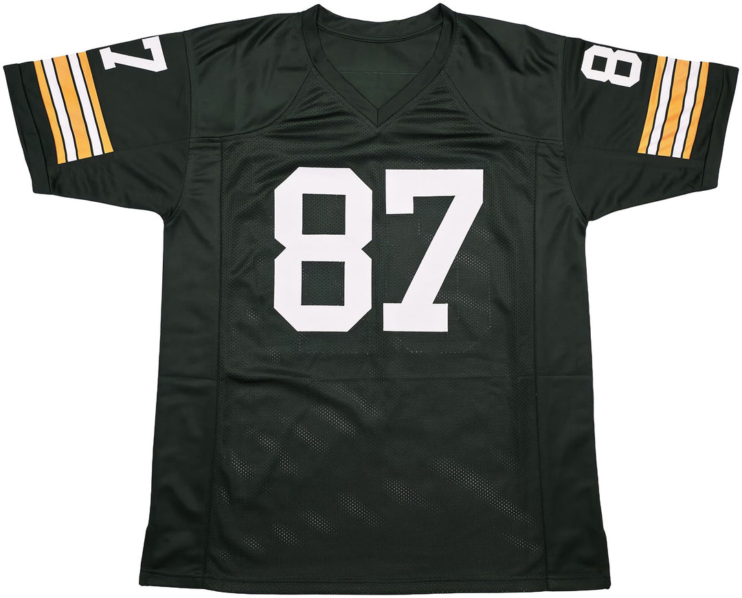Green Bay Packers Willie Davis Auto Green Jersey HOF 81, SB I & II Champs PSA