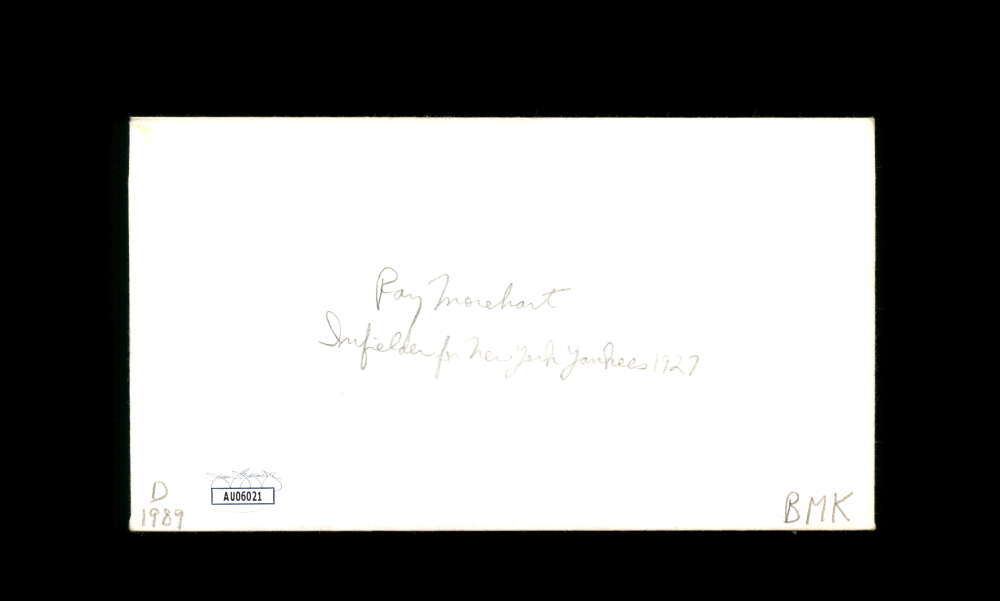 Ray Morehart JSA Signed FDC 1983 First Day Cover Cache Babe Ruth Autograph