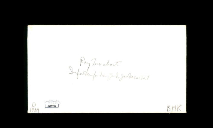 Ray Morehart JSA Signed FDC 1983 First Day Cover Cache Babe Ruth Autograph