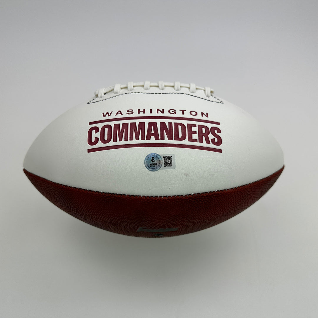 Autographed/Signed Joe Theismann 83 MVP Washington F/S Logo Football JSA COA
