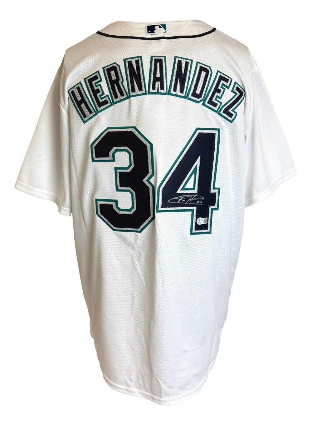 Felix Hernandez Signed Seattle Mariners Nike Replica MLB Baseball Jersey BAS