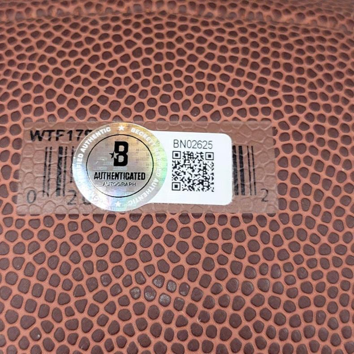 Justin Tucker signed Replica NFL Football Ravens autograph (A) ~ Beckett BAS