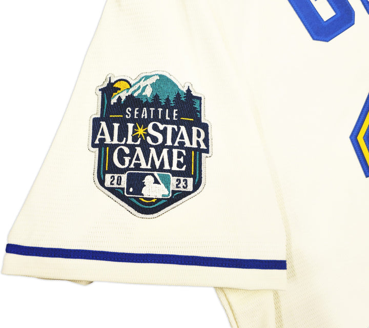 Mariners Ken Griffey Jr Auto Cream Nike 2023 AS Game Patch Jersey Size M Beckett
