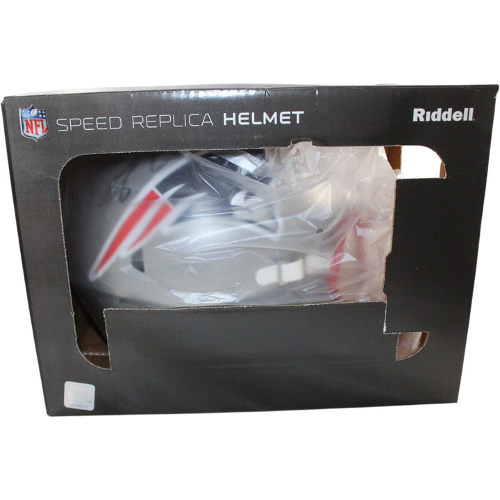 AJ Brown Signed New England Patriots F/S Helmet Beckett Witnessed 57977